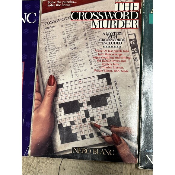 Nero Blanc Books Lot of 7 Crossword books - Picture 13 of 15